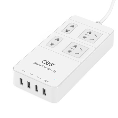 QIC TP4A4U 4-position 1.5 m socket lightning protection surge 4-port USB plug-in row plug / insert / wiring board / drag board white
QIC TP4A4U 4-position 1.5 m socket lightning protection surge 4-port USB plug-in row plug / insert / wiring board / drag board white
