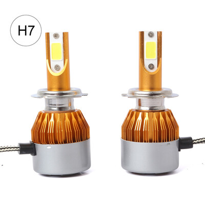 C6 Universal Automobile Headlight Gold Modified Lamp Kit Car LED Conversion COB Bulbs Lamps 6500K White Light
C6 Universal Automobile Headlight Gold Modified Lamp Kit Car LED Conversion COB Bulbs Lamps 6500K White Light