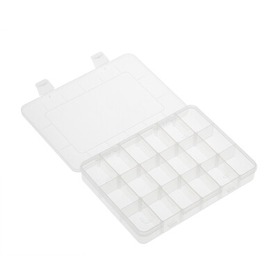 Transparent 18 Grids Adjustable Plastic Storage Containers Jewelry Bead Bathroom Accessories Small Tools Organizer Box
Transparent 18 Grids Adjustable Plastic Storage Containers Jewelry Bead Bathroom Accessories Small Tools Organizer Box