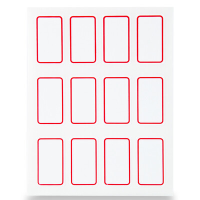 Wide (GuangBo) 60 sets of self-adhesive label stickers 25 * 53mm / self-adhesive stickers ZGT9189
Wide (GuangBo) 60 sets of self-adhesive label stickers 25 * 53mm / self-adhesive stickers ZGT9189