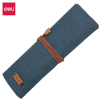 Deli deli Oxford cloth curtain pencil case large capacity pencil storage bag deep blue 68952
Deli deli Oxford cloth curtain pencil case large capacity pencil storage bag deep blue 68952