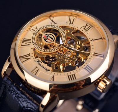 Forsining Men Watches Top Brand Luxury Mechanical Skeleton Watch Black Golden 3D Literal Design Roman Number Black Dial Designer
Forsining Men Watches Top Brand Luxury Mechanical Skeleton Watch Black Golden 3D Literal Design Roman Number Black Dial Designer