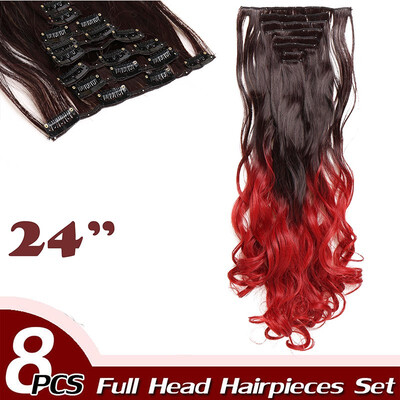 17" Curly Hair Full Head Clip in Hair Extensions Synthetic 8 Piece 18 Clips Hairpiece Long Wave Trendy Design for Women
17" Curly Hair Full Head Clip in Hair Extensions Synthetic 8 Piece 18 Clips Hairpiece Long Wave Trendy Design for Women