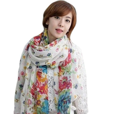MSEK WWJ13952 lady scarf Korean version of the Bali yarn scarf air conditioning shawl pastoral floral white
MSEK WWJ13952 lady scarf Korean version of the Bali yarn scarf air conditioning shawl pastoral floral white