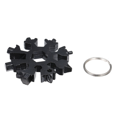 18 in 1 Snowflake Shaped Stainless Steel Multi-purpose Tool Card Compact Portable Multi-functional Screwdriver with Keychain
18 in 1 Snowflake Shaped Stainless Steel Multi-purpose Tool Card Compact Portable Multi-functional Screwdriver with Keychain