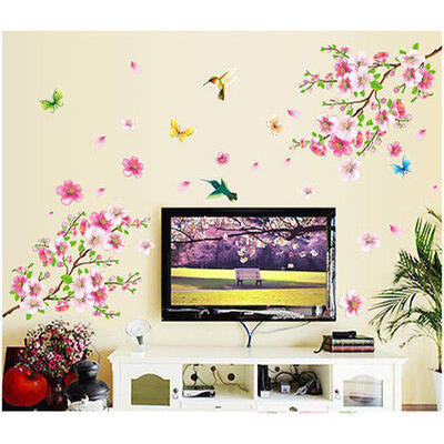 Wholesale New Spring Flower Birds Peach Tree Butterfly Wall Decals Sticker PVC
Wholesale New Spring Flower Birds Peach Tree Butterfly Wall Decals Sticker PVC