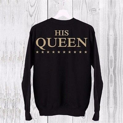 Couple T-Shirt The King&His Queen Love Matching Shirts Couple Tee Top 
Couple T-Shirt The King&His Queen Love Matching Shirts Couple Tee Top