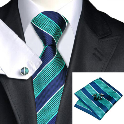 N-0587 Vogue Men Silk Tie Set Blue Stripe Necktie Handkerchief Cufflinks Set Ties For Men Formal Wedding Business wholesale
N-0587 Vogue Men Silk Tie Set Blue Stripe Necktie Handkerchief Cufflinks Set Ties For Men Formal Wedding Business wholesale