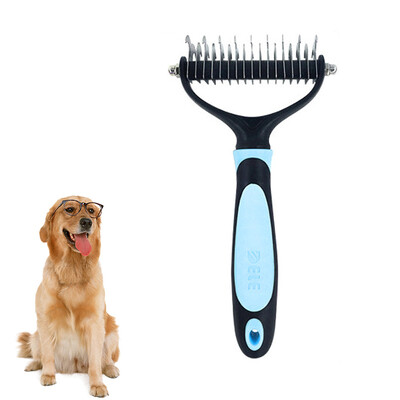 Pet Grooming Tool Pet Shedding Tool Pet Grooming Brush with 2 Side Undercoat Rake for Cats Dogs
Pet Grooming Tool Pet Shedding Tool Pet Grooming Brush with 2 Side Undercoat Rake for Cats Dogs