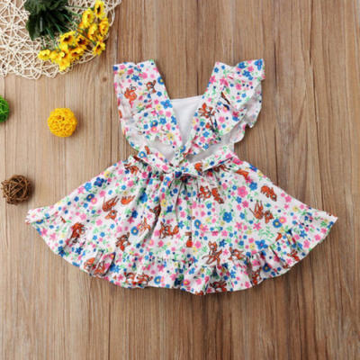 Boutique Toddler Kids Girl Floral Deer Summer Tunic Casual Skater Dress Sundress
Boutique Toddler Kids Girl Floral Deer Summer Tunic Casual Skater Dress Sundress