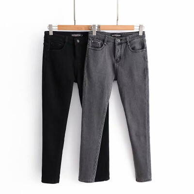 2018 Korean fashion autumn&winter new style simple fashion with thickened small leg jea ns women N0006
2018 Korean fashion autumn&winter new style simple fashion with thickened small leg jea ns women N0006