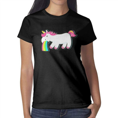 Cartoon Unicorns Fart Rainbows Womens Black t Shirts Novelty Womens Ladies Cotton Tshirts
Cartoon Unicorns Fart Rainbows Womens Black t Shirts Novelty Womens Ladies Cotton Tshirts