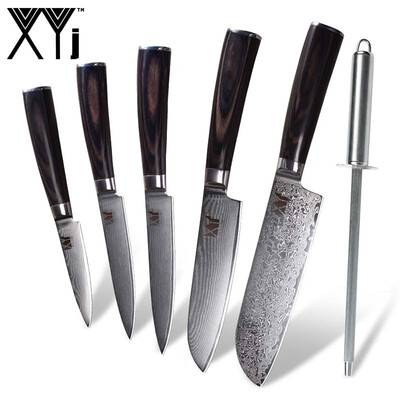XYj VG10 Damascus Steel Kitchen Knife 7 5 5 45 35 inch Damascus Knife&Knife Sharpener Bar Kitchen Tool
XYj VG10 Damascus Steel Kitchen Knife 7 5 5 45 35 inch Damascus Knife&Knife Sharpener Bar Kitchen Tool