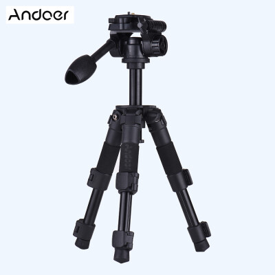 Andoer Q166S Portable Mini Aluminum Alloy 3-Section Photography Tabletop Tripod with 3-Way PanTilt Head Max Height 51cm for DSLR
Andoer Q166S Portable Mini Aluminum Alloy 3-Section Photography Tabletop Tripod with 3-Way PanTilt Head Max Height 51cm for DSLR