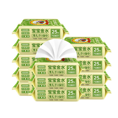 Baby jelly water baby wipes bag baby hand mouth wet paper towel portable newborn wipes 25 pumping 12
Baby jelly water baby wipes bag baby hand mouth wet paper towel portable newborn wipes 25 pumping 12