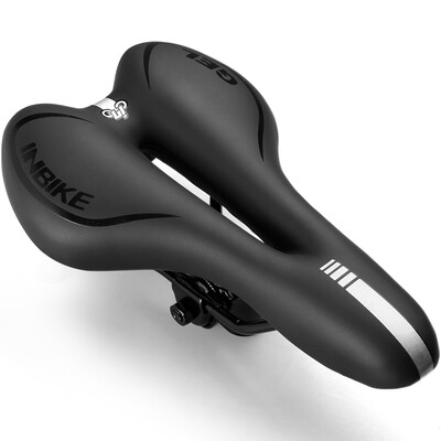 INBIKE thickened silicone bike cushion mountain bike saddle comfortable PU leather bicycle accessories equipped with silicone groove version striped black 
INBIKE thickened silicone bike cushion mountain bike saddle comfortable PU leather bicycle accessories equipped with silicone groove version striped black