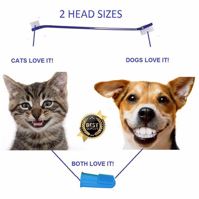 Pets Dog ToothbrushCat Toothbrush 6 Finger Toothbrushes&2 Long Handle Dual Headed Toothbrushes 
Pets Dog ToothbrushCat Toothbrush 6 Finger Toothbrushes&2 Long Handle Dual Headed Toothbrushes