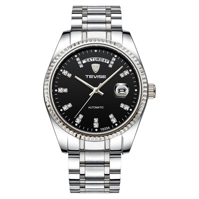 TEVISE T833A Business Men Automatic Mechanical Watch Time Calendar Display Fashion Casual Stainless Steel Strap 3ATM Waterproof Lu
TEVISE T833A Business Men Automatic Mechanical Watch Time Calendar Display Fashion Casual Stainless Steel Strap 3ATM Waterproof Lu