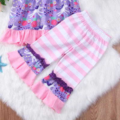 Toddler Kids Baby Girl Outfits Clothes T-shirt Tops Dress Ruffled Pants 2PCS Set
Toddler Kids Baby Girl Outfits Clothes T-shirt Tops Dress Ruffled Pants 2PCS Set