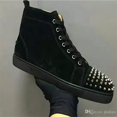 Big Size Eur36-47 Designer Shoes High Cut Red Bottom Spike Sedue calf Sneaker Luxury Party Wedding Shoes Genuine Leather Casual Sh
Big Size Eur36-47 Designer Shoes High Cut Red Bottom Spike Sedue calf Sneaker Luxury Party Wedding Shoes Genuine Leather Casual Sh