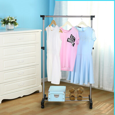 Bao Youni balcony stainless steel single rod drying rack indoor floor with pulley hanger DQ-0057A
Bao Youni balcony stainless steel single rod drying rack indoor floor with pulley hanger DQ-0057A
