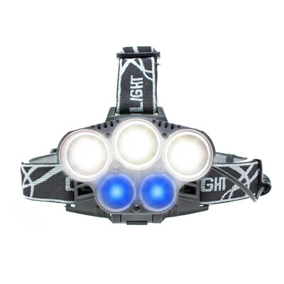BRELONG LED Headlamp 5LEDs 18650 Battery USB White Blue Light
BRELONG LED Headlamp 5LEDs 18650 Battery USB White Blue Light