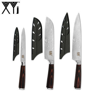 XYj Kitchen Knife Set Stainless Steel Sharp Blade Color Wood Handle Free Covers Kitchen Accessory Tools
XYj Kitchen Knife Set Stainless Steel Sharp Blade Color Wood Handle Free Covers Kitchen Accessory Tools