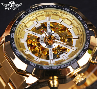 Forsining Sport Racing Series Skeleton Stainless Steel Black Golden Dial Top Brand Luxury Watches Men Automatic Watch Clock Men
Forsining Sport Racing Series Skeleton Stainless Steel Black Golden Dial Top Brand Luxury Watches Men Automatic Watch Clock Men