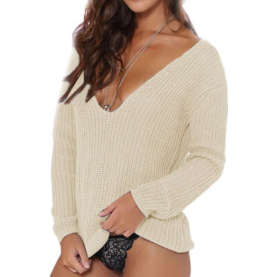 MyMei 2016 Hot Sale Solid Deep V Neck Sexy Knitted Sweaters Women Long Sleeve Vintage Blouse Unif Casual Office Pull Femme Pullove
MyMei 2016 Hot Sale Solid Deep V Neck Sexy Knitted Sweaters Women Long Sleeve Vintage Blouse Unif Casual Office Pull Femme Pullove