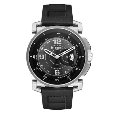 DIESEL Smart Watch Серебряный чехол Черный кожаный ремешок Активность Отслеживание Уведомление Напоминание Автоматическое обновление Время Дата Второй часовой пояс No Charge DZT1000
DIESEL Smart Watch Серебряный чехол Черный кожаный ремешок Активность Отслеживание Уведомление Напоминание Автоматическое обновление Время Дата Второй часовой пояс No Charge DZT1000