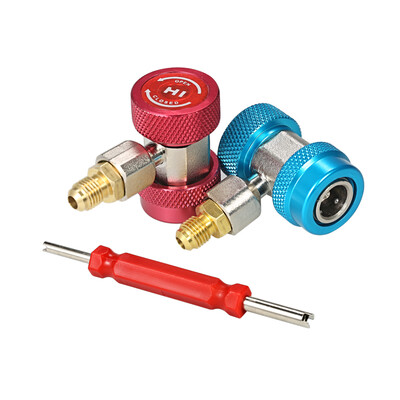3pcs 14" Adjustable R134A Quick Couplers Adapters High Low AC Manifold Gauge Hose Conversion Kit with Valve Remover
3pcs 14" Adjustable R134A Quick Couplers Adapters High Low AC Manifold Gauge Hose Conversion Kit with Valve Remover