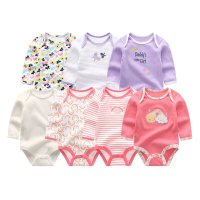 7PCSLot Unicorn Full Sleeve Newborn Baby Girls Clothes Rompers Babywear Bodysuists One Pieces Baby Boys Clothes Cotton O-Neck
7PCSLot Unicorn Full Sleeve Newborn Baby Girls Clothes Rompers Babywear Bodysuists One Pieces Baby Boys Clothes Cotton O-Neck