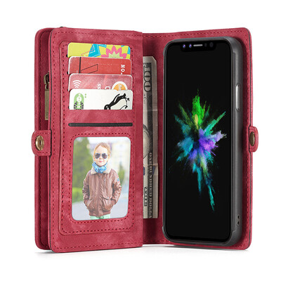 Applicable iPhoneXS Max Mobile Phone Case Samsung Huawei Multi-function Flip Wallet Mobile Phone Case Red
Applicable iPhoneXS Max Mobile Phone Case Samsung Huawei Multi-function Flip Wallet Mobile Phone Case Red