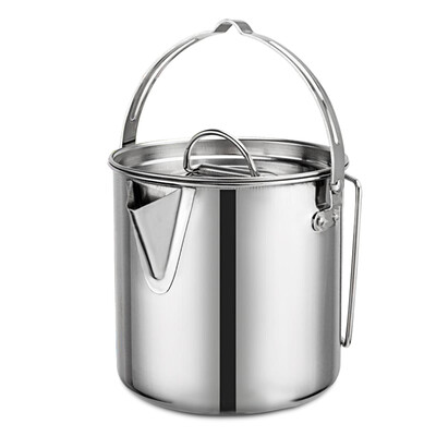 12L Outdoor Hanging Pot Stainless Steel Camp Cup Camping Soup Coffee Pot Foldable Handle Water Kettle with Cover
12L Outdoor Hanging Pot Stainless Steel Camp Cup Camping Soup Coffee Pot Foldable Handle Water Kettle with Cover