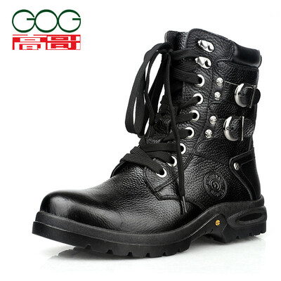 GOG increased the increase in men boots boots boots Martin leather motorcycle boots boots
GOG increased the increase in men boots boots boots Martin leather motorcycle boots boots