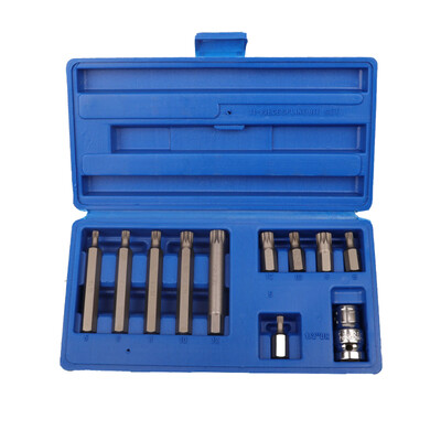 11Pcs Wear Resistance M Type 12 Point Spline Bit Set Multi-Functional Chrome-Vanadium Steel Anti-Impact Screwdriver Bits Set
11Pcs Wear Resistance M Type 12 Point Spline Bit Set Multi-Functional Chrome-Vanadium Steel Anti-Impact Screwdriver Bits Set