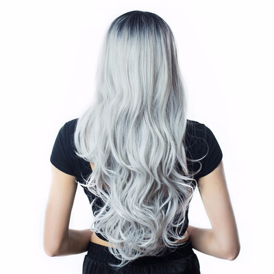 HJKL Long Hair Wavy Wigs High Density Temperature Swiss Lace Synthetic Wigs Ombre GreyBlondeBrown Cosplay Hair For Women
HJKL Long Hair Wavy Wigs High Density Temperature Swiss Lace Synthetic Wigs Ombre GreyBlondeBrown Cosplay Hair For Women
