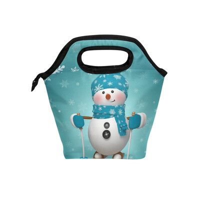 Insulated Lunch Tote Bag Blue Snowman Travel Picnic Lunch Handbags Portable Zipper Lunch Bag Box
Insulated Lunch Tote Bag Blue Snowman Travel Picnic Lunch Handbags Portable Zipper Lunch Bag Box