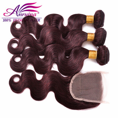 99j Virgin Malaysian Body Wave 3 Bundles With Closure Red Wine Human Hair Weft And Lace Closure 4x4 FreeMiddle3 Part
99j Virgin Malaysian Body Wave 3 Bundles With Closure Red Wine Human Hair Weft And Lace Closure 4x4 FreeMiddle3 Part
