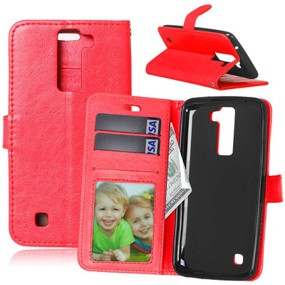 Red Style Classic Flip Cover with Stand Function and Credit Card Slot for LG K8
Red Style Classic Flip Cover with Stand Function and Credit Card Slot for LG K8