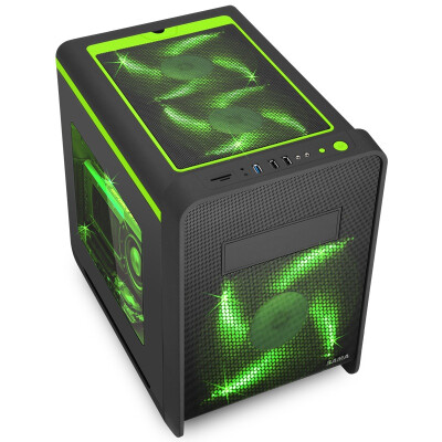 SAMA) carbon cube MATX small board dedicated chassis (bilateral transparent / double structure / support 340mm long graphics card / support 280mm water cooling
SAMA) carbon cube MATX small board dedicated chassis (bilateral transparent / double structure / support 340mm long graphics card / support 280mm water cooling