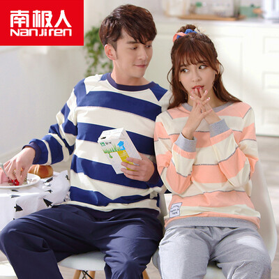 Antarctic Nanjiren cotton pajamas home service men&women couples pajamas can wear long sleeves sets of cotton leisure home service suit female large strip XL
Antarctic Nanjiren cotton pajamas home service men&women couples pajamas can wear long sleeves sets of cotton leisure home service suit female large strip XL
