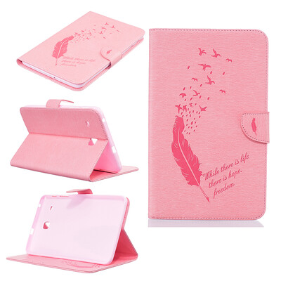 Pink feathers Style Embossing Classic Flip Cover with Stand Function and Credit Card Slot for Samsung Galaxy Tab E 8.0 T377V
Pink feathers Style Embossing Classic Flip Cover with Stand Function and Credit Card Slot for Samsung Galaxy Tab E 8.0 T377V