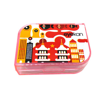 Eyekan Century Kaida contact lens case companion box double box care box K1516 yellow pattern random
Eyekan Century Kaida contact lens case companion box double box care box K1516 yellow pattern random