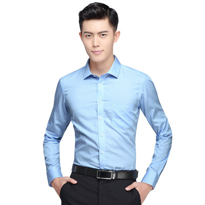 Red Bean Hodo Shirt Men Business Dressup Простой тонкий свежий полосатый хлопок Мужская длинная рукавная рубашка Sea Blue 41
Red Bean Hodo Shirt Men Business Dressup Простой тонкий свежий полосатый хлопок Мужская длинная рукавная рубашка Sea Blue 41