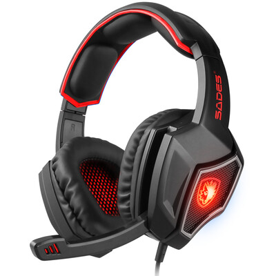Sades wolf head wearing 7.1-channel voice headset (black and blue) gaming headset headset headset computer phone headset
Sades wolf head wearing 7.1-channel voice headset (black and blue) gaming headset headset headset computer phone headset