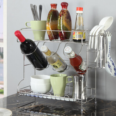 Epic Tea House Shelf 304 stainless steel storage rack storage rack seasoning turf wall hanging kitchen supplies double storage rack DKJ1633
Epic Tea House Shelf 304 stainless steel storage rack storage rack seasoning turf wall hanging kitchen supplies double storage rack DKJ1633