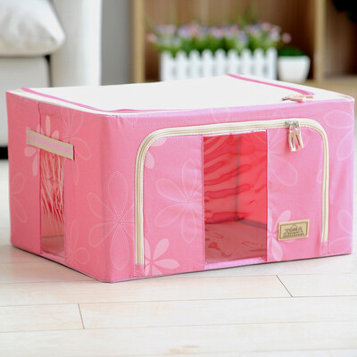 Space Premium Extra Large Reinforced Double Window Banna Box Printing Oxford Cloth Storage Box One Sun Flower Pink 55L
Space Premium Extra Large Reinforced Double Window Banna Box Printing Oxford Cloth Storage Box One Sun Flower Pink 55L