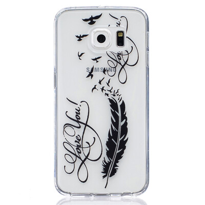LOVE Перья Pattern Мягкий Тонкий TPU Резиновый Силиконовый гель Чехол для SAMSUNG GALAXY S6 Edge
LOVE Перья Pattern Мягкий Тонкий TPU Резиновый Силиконовый гель Чехол для SAMSUNG GALAXY S6 Edge