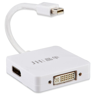Crystal JH 3503 Mini DP to HDMI DVI DP three-in-one converter Mini Displayport lightning interface Macbook access TV projector white
Crystal JH 3503 Mini DP to HDMI DVI DP three-in-one converter Mini Displayport lightning interface Macbook access TV projector white
